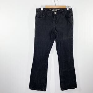 Tommy Hilfiger Freedom Black Denim Zip Fly Bootcut Jeans Women's Size 10